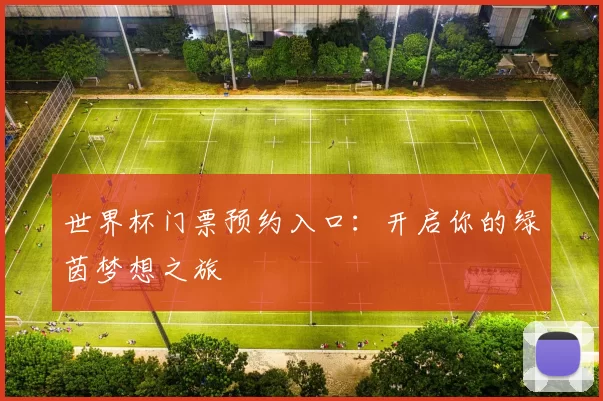 世界杯门票预约入口：开启你的绿茵梦想之旅