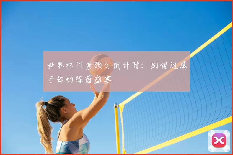 世界杯门票预订倒计时：别错过属于你的绿茵盛宴