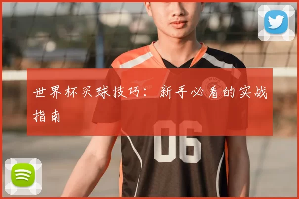 世界杯买球技巧：新手必看的实战指南